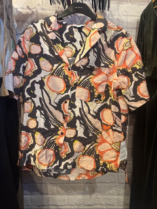 Topshop • NWT Over sized, resort crinkle shirt PTP 21” - Picture 5 of 7